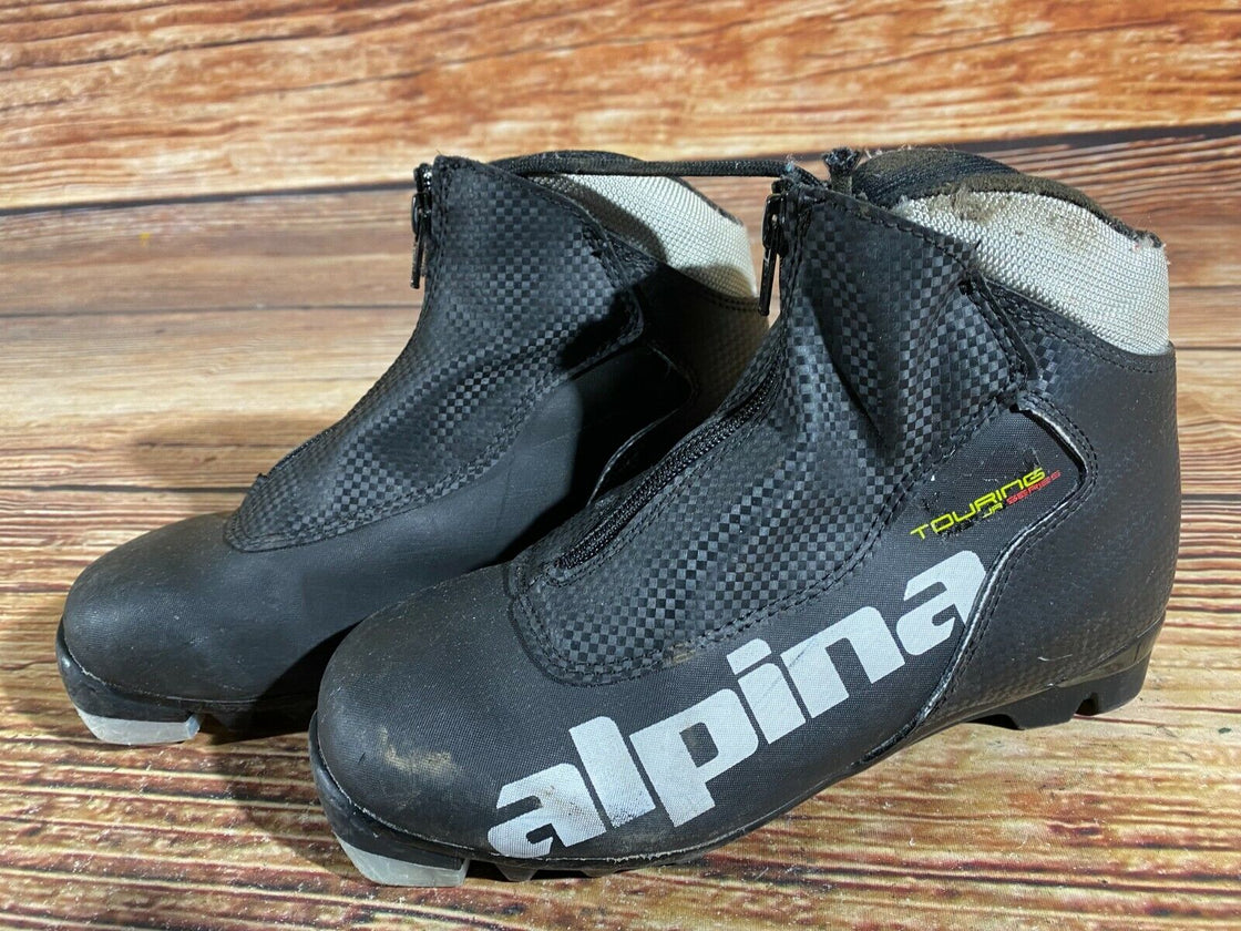 Alpina Touring Kids Nordic Cross Country Ski Boots Size EU35 US3.5 for NNN A-286