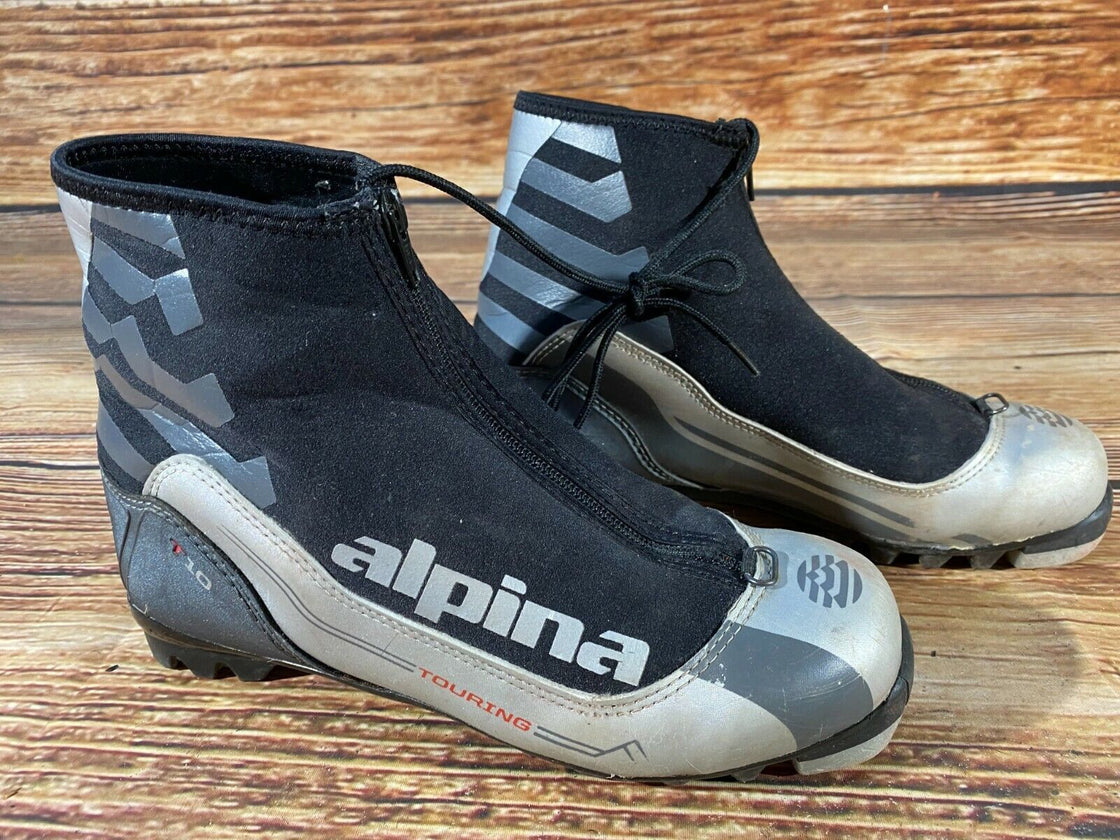 Alpina T10 Nordic Cross Country Ski Boots Size EU39 US7 NNN bindings