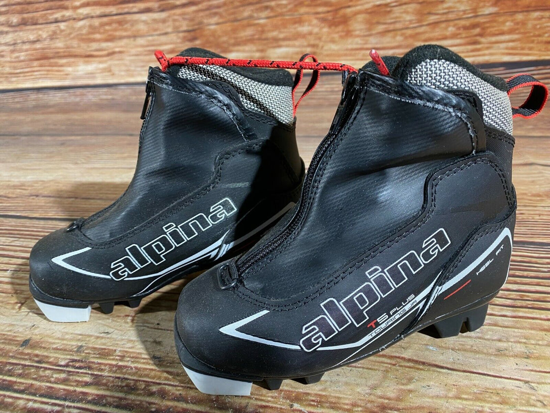 Alpina T5 Plus Kids Nordic Cross Country Ski Boots Size EU27 US9.5 for NNN A-167