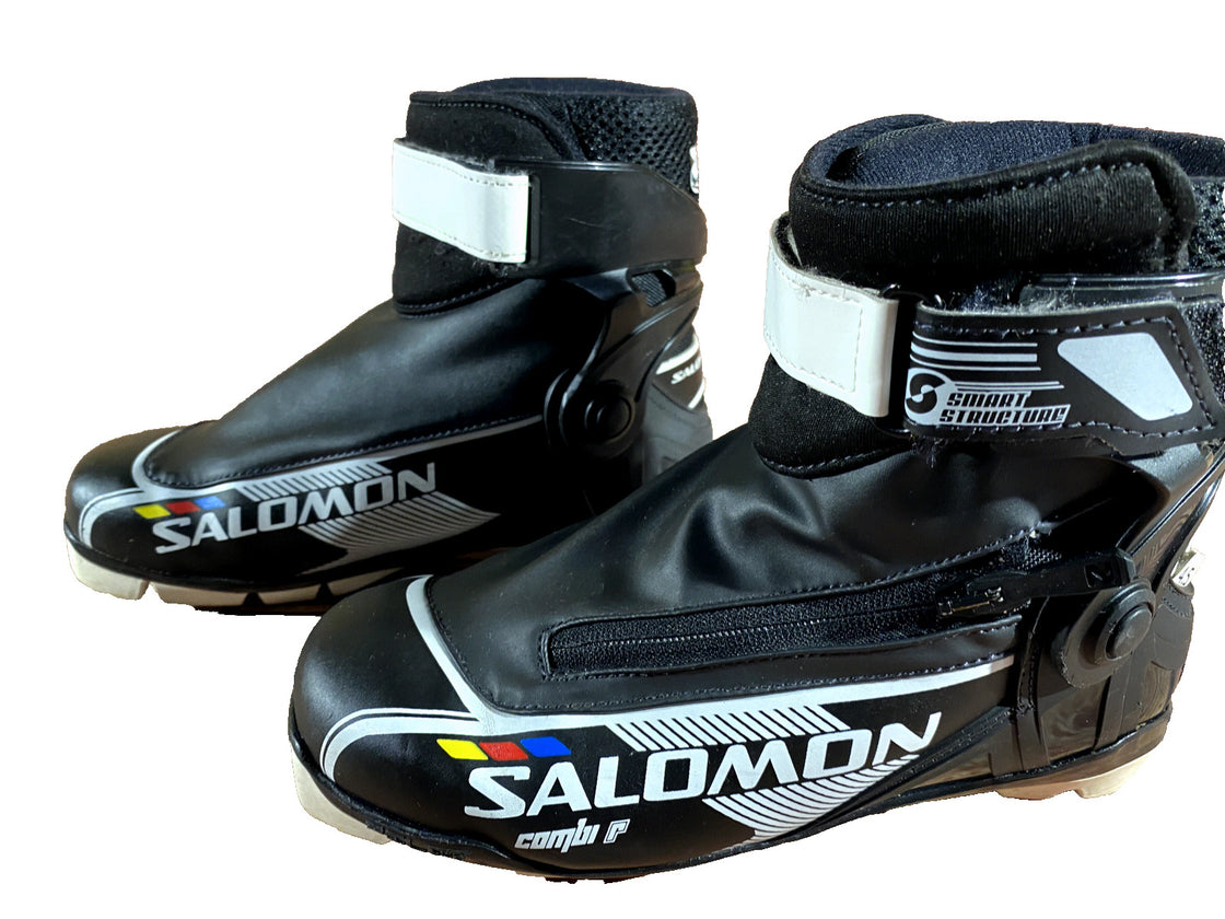 SALOMON Combi R Nordic Cross Country Ski Boots Size EU37 1/3 US5 SNS Pilot