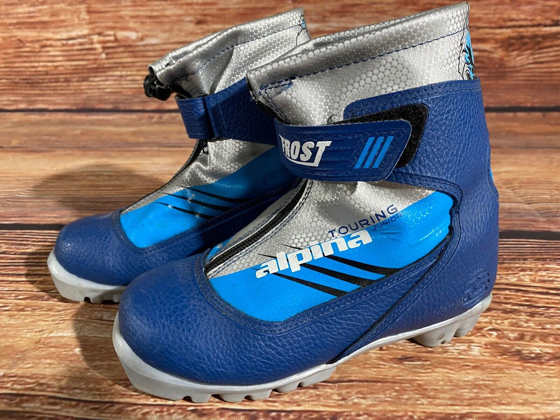 Alpina Frost Nordic Cross Country Ski Boots Kids Size EU33 US2 NNN A-1038