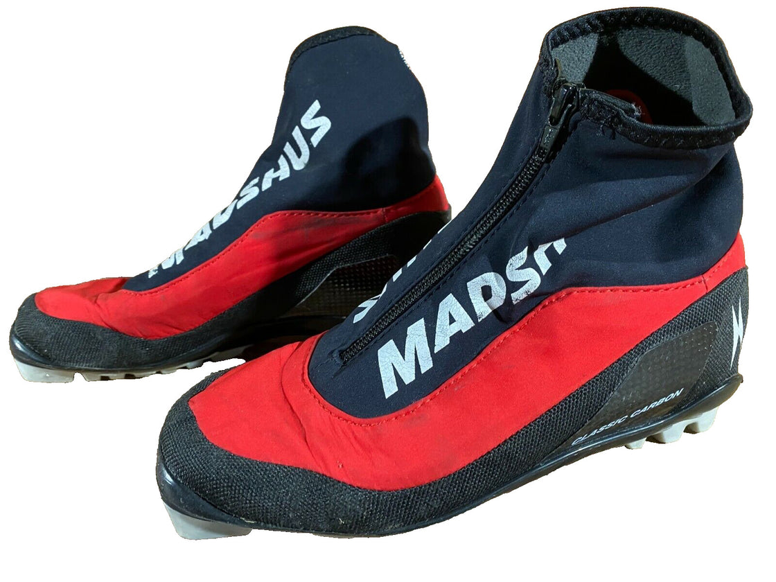 Madshus Classic Carbon Nordic Cross Country Ski Boots Size EU38 US6 for NNN