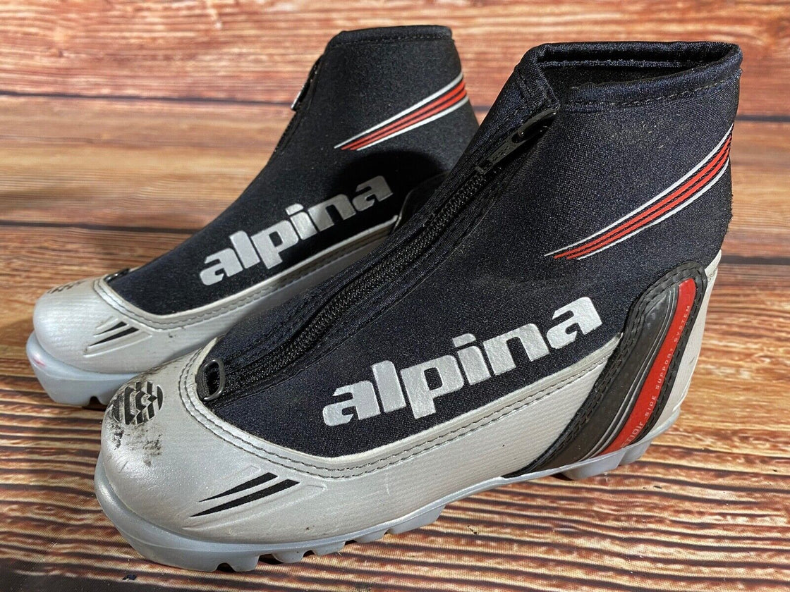 Alpina ST10jr Nordic Cross Country Ski Boots Kids Size EU31 US12.5 NNN A-1095