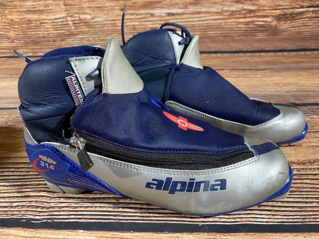 Alpina 314 Nordic Cross Country Ski Boots Size EU43 US9.5 for NNN