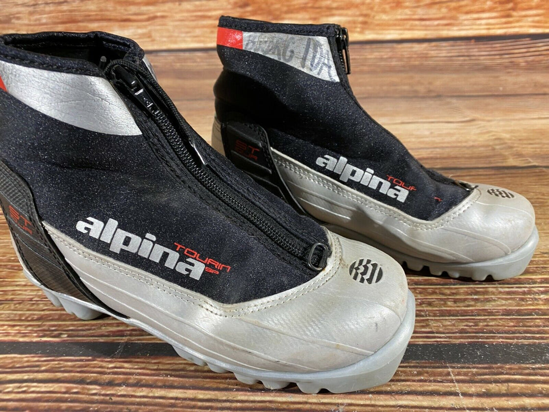 Alpina ST10jr Nordic Cross Country Ski Boots Kids Size EU34 US3 for NNN A-467