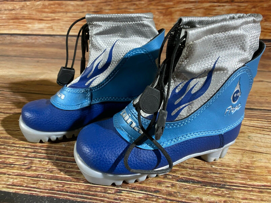 Alpina Frost Kids Nordic Cross Country Ski Boots Size EU28 US10.5 for NNN A-76