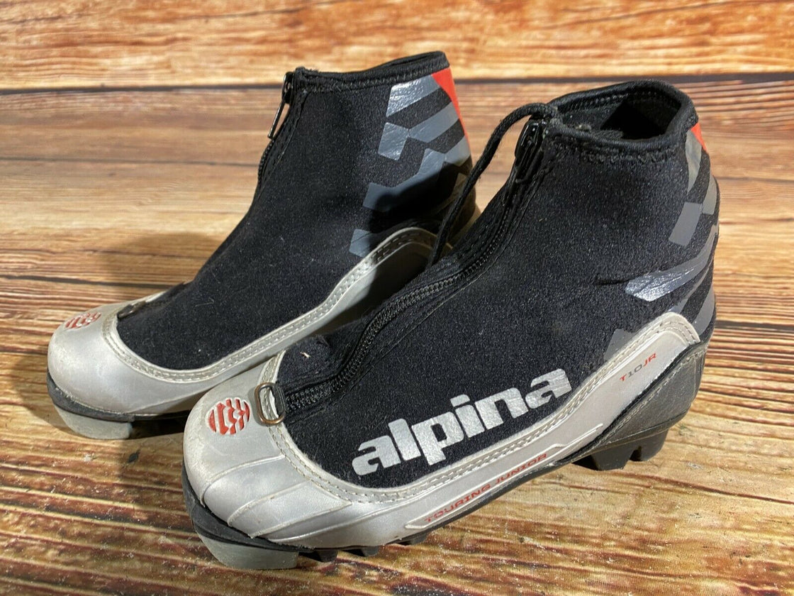 Alpina T10j Kids Nordic Cross Country Ski Boots Size EU30 US12 for NNN A-405