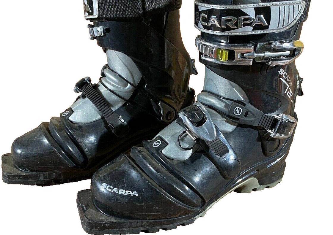 SCARPA T2 R Telemark Nordic Norm Ski Boots Size MONDO 242 US6 NN 75mm 3pin
