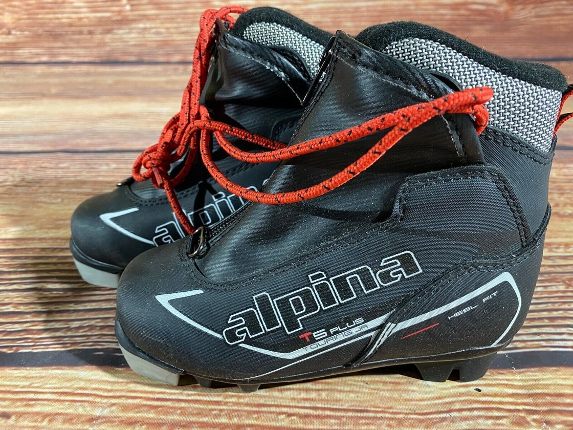 Alpina T5plus Kids Nordic Cross Country Ski Boots Size EU28 US10.5 NNN A-1305