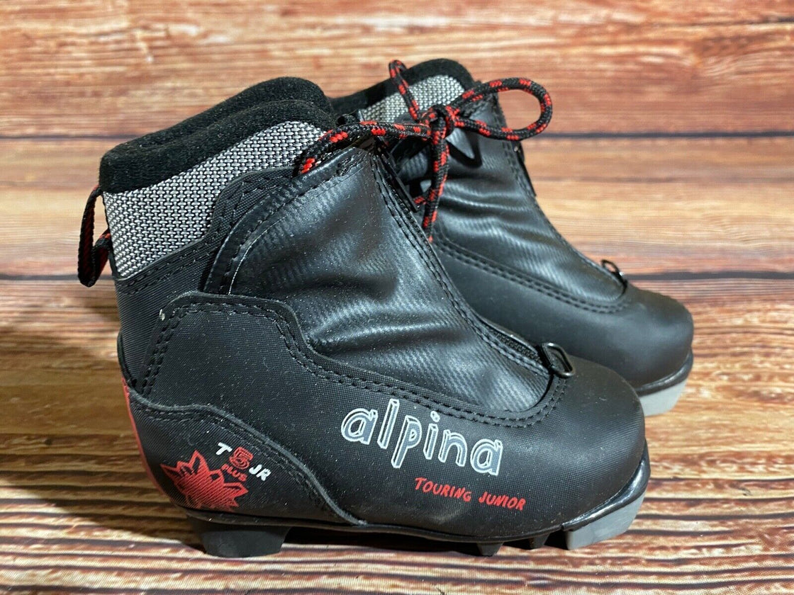 Alpina T5 jr Kids Nordic Cross Country Ski Boots Size EU25 US8.5 NNN A-1228