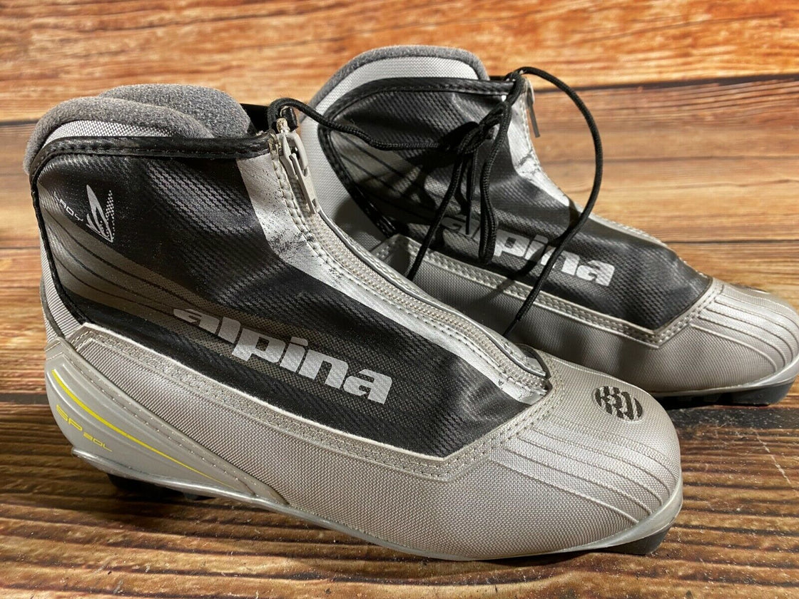 Alpina SP25L Nordic Cross Country Ski Boots Size EU38 US6 for NNN