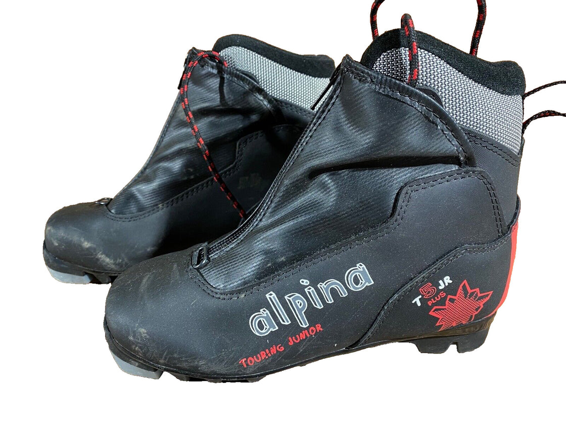 Alpina T5jr Nordic Cross Country Ski Boots Size EU35 US3.5 for NNN