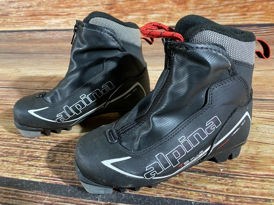 Alpina T5plus Kids Nordic Cross Country Ski Boots Size EU31 US12.5 for NNN A-379