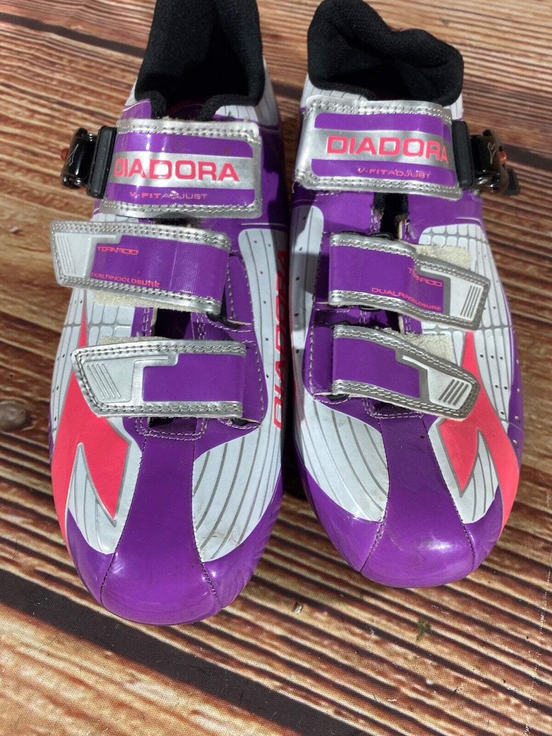 DIADORA Tornado Road Cycling Shoes Road Ladies Size EU40 US8.5 Mondo 250