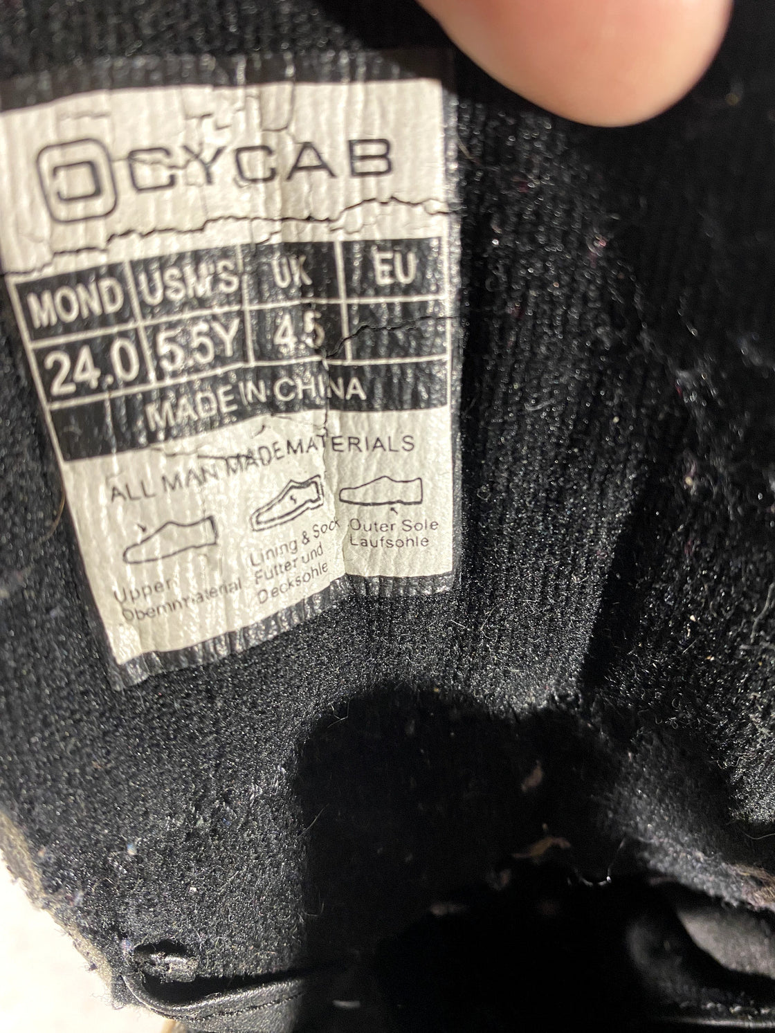 CYCAB Snowboard Boots Size EU38, US5.5, UK4.5 Mondo 243 mm