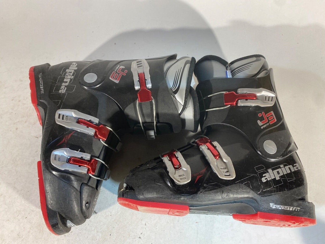 ALPINA Alpine Ski Boots Kids Youth Size Mondo 225 mm, Outer Sole 270 mm DH154