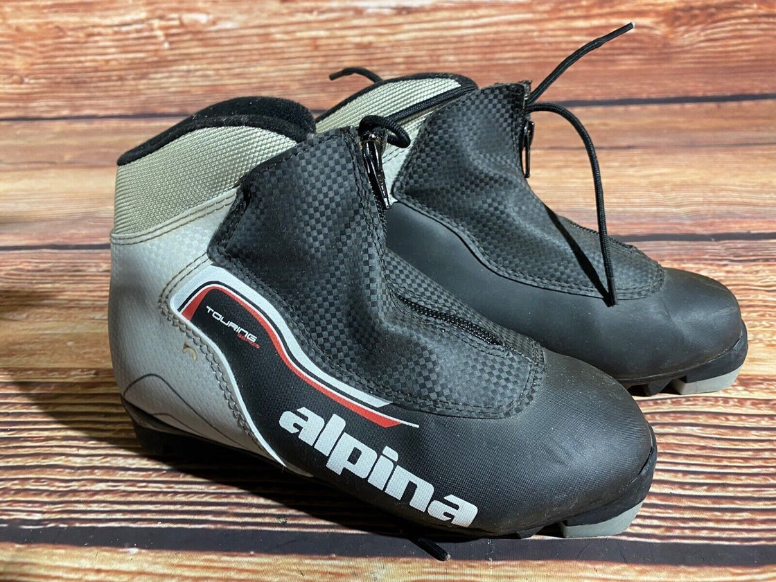 Alpina Touring Kids Nordic Cross Country Ski Boots Size EU35 US3.5 NNN A-1316