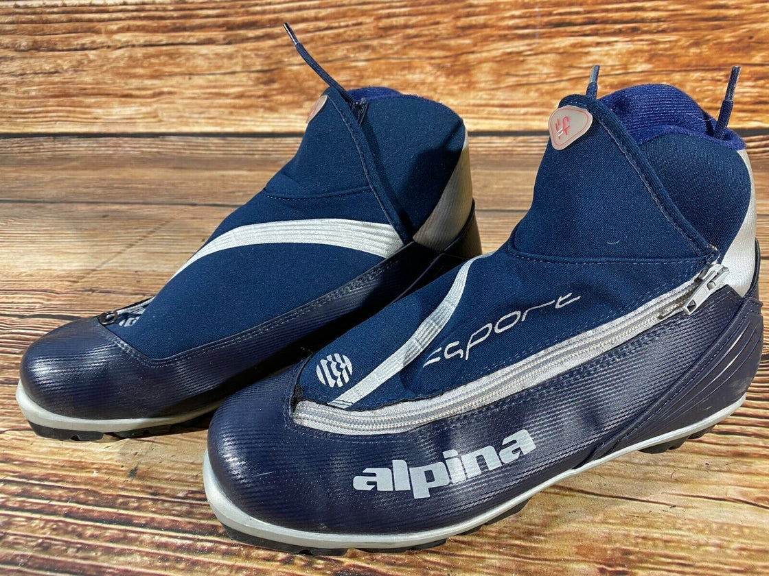 Alpina ST11 Nordic Cross Country Ski Boots Size EU43 US9.5 NNN bindings