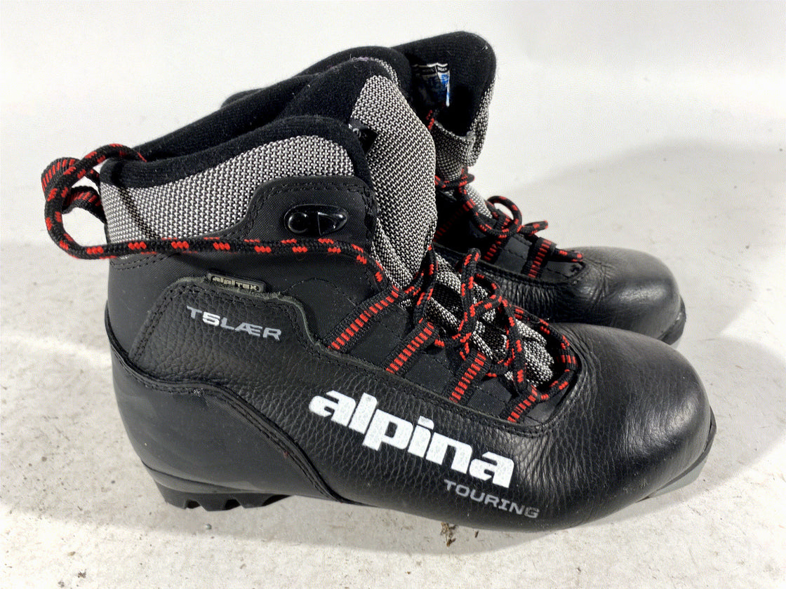 Alpina T5plus Touring Nordic Cross Country Ski Boots Size EU38 US6 for NNN 562