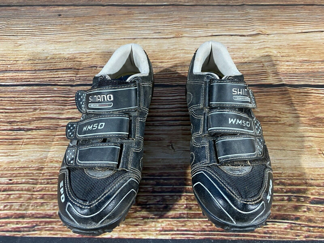 SHIMANO WM50 Cycling MTB Shoes Mountain Bike Boots Ladies Size EU37 with Cleats