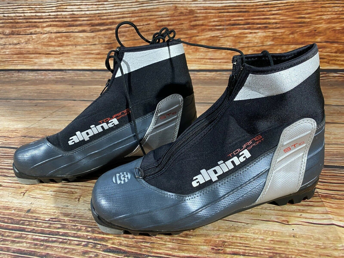 Alpina ST10 Nordic Cross Country Ski Boots Size EU42 US9 NNN bindings