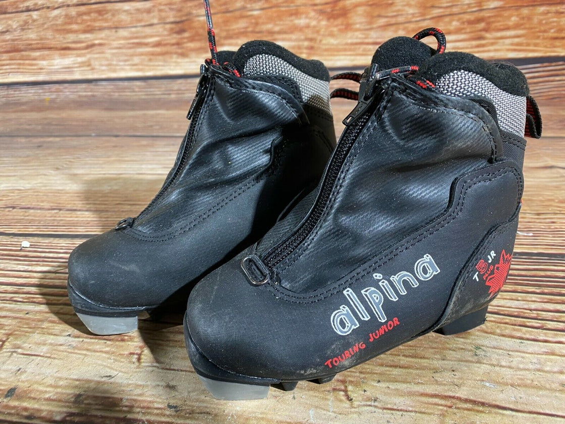 Alpina T5jr Kids Nordic Cross Country Ski Boots Size EU26 US9 for NNN A-234