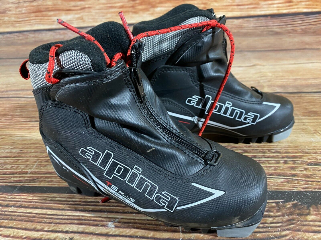 Alpina T5 Plus Kids Nordic Cross Country Ski Boots Size EU30 US12 for NNN A-316