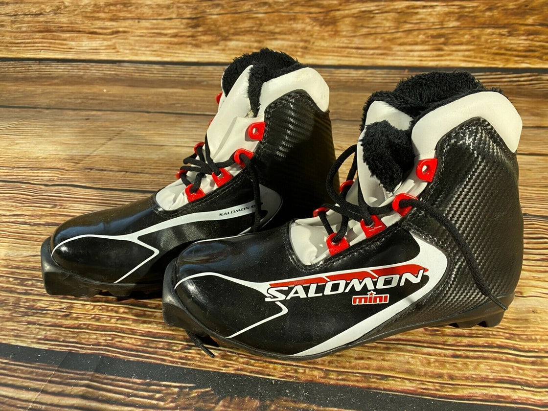 SALOMON Mini Nordic Cross Country Ski Boots Size EU37 1/3 US5 SNS profile