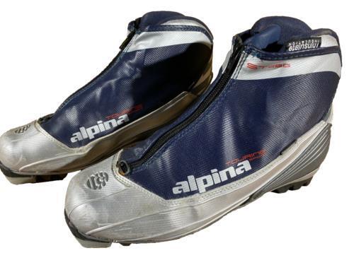 Alpina ST28 Nordic Cross Country Ski Boots Size EU43 US9.5 NNN bindings