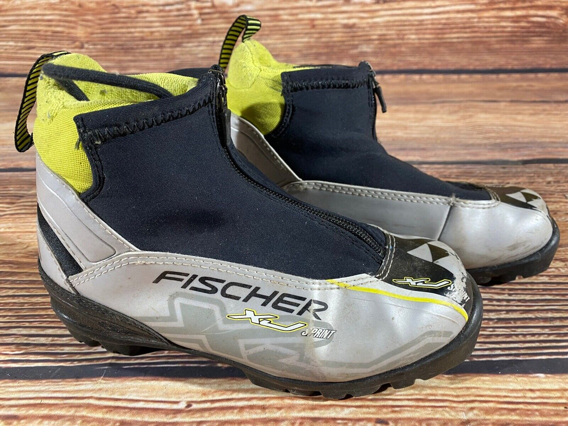 Fischer XJ Sprint Kids Cross Country Ski Boots Size EU36 US4.5 NNN F-569