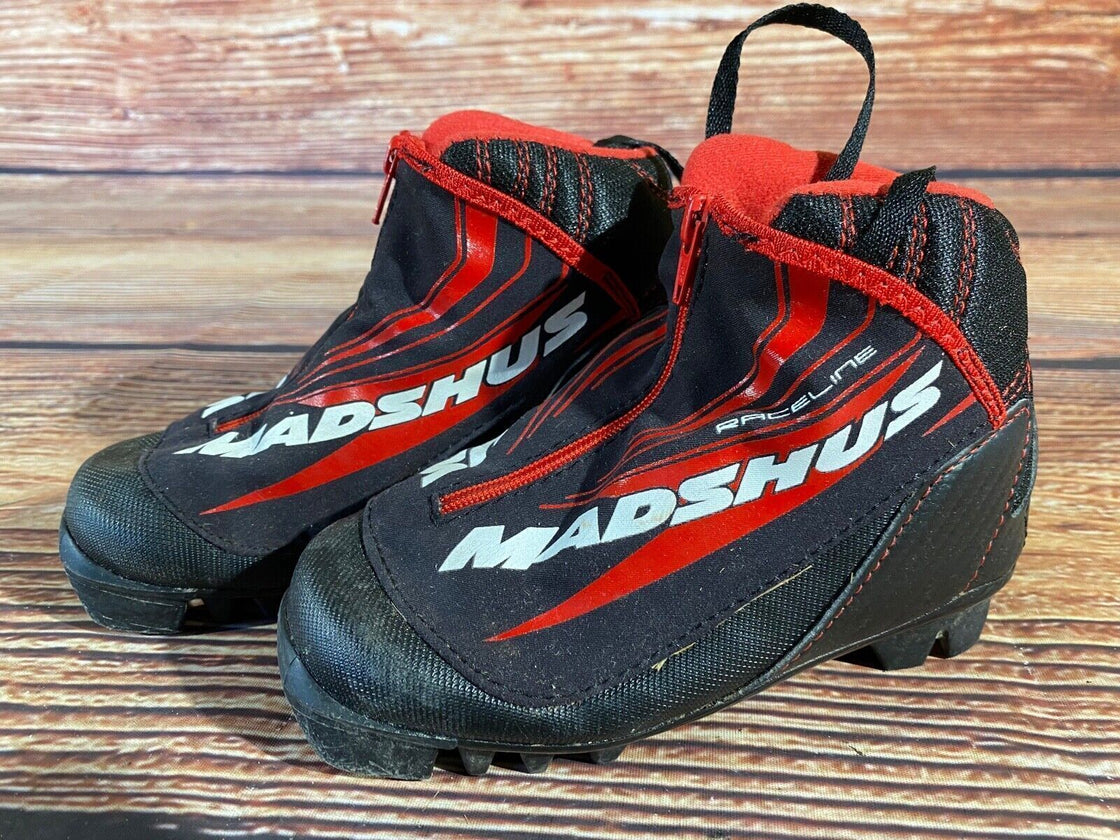 Madshus Race Line Kids Nordic Cross Country Ski Boots Size EU28 US10.5 NNN M298