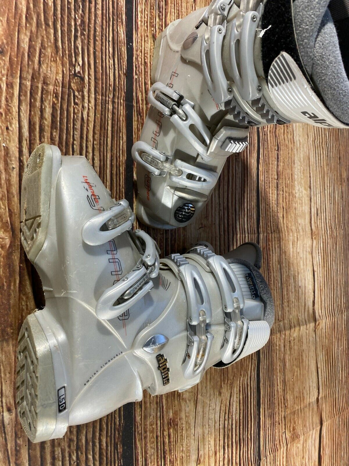 Alpina Alpine Ski Boots Downhill Size Mondo 235 mm, Outer Sole 275 mm DH128