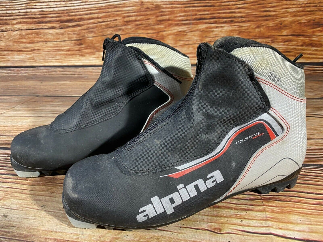 Alpina Touring Nordic Cross Country Ski Boots Size EU42 US9 NNN bindings