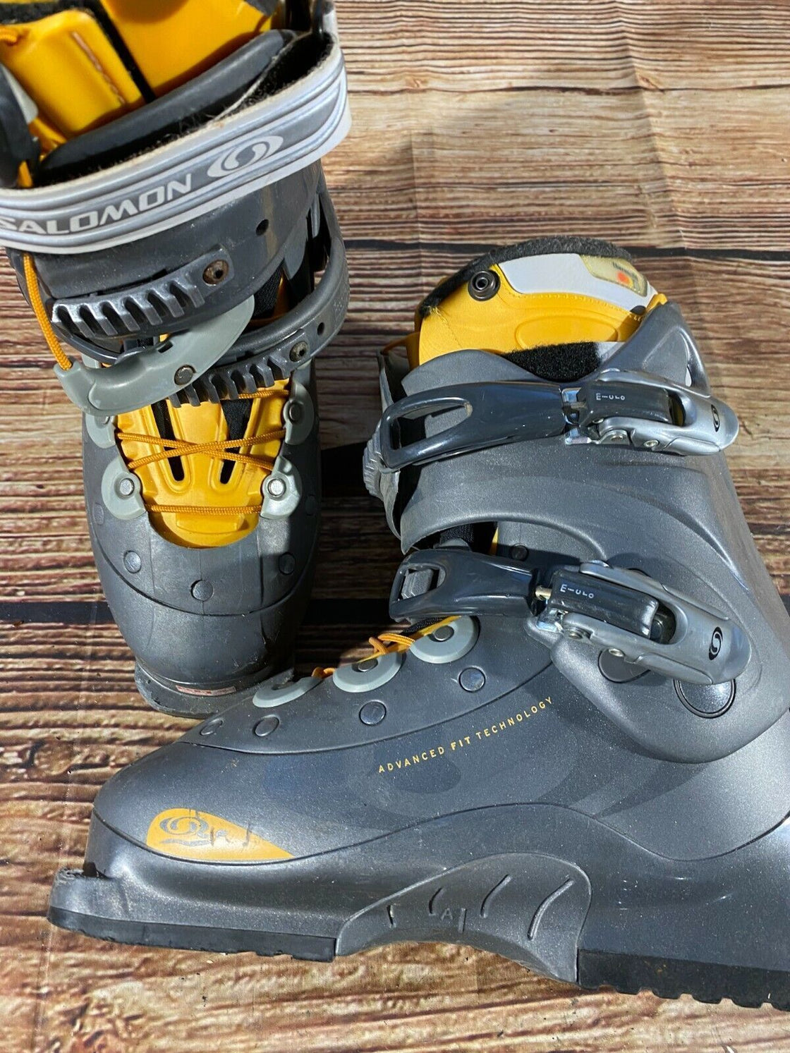 SALOMON Alpine Ski Boots Downhill Size Mondo 245 mm, Outer Sole 287 mm DH96