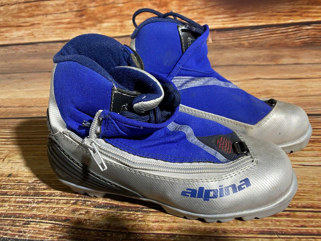 Alpina ST11j Nordic Cross Country Ski Boots Size EU35 US3.5 for NNN