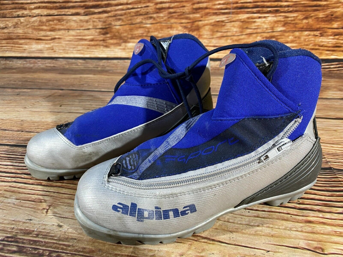 Alpina ST11 JR Nordic Cross Country Ski Boots Size EU37 US5 NNN bindings