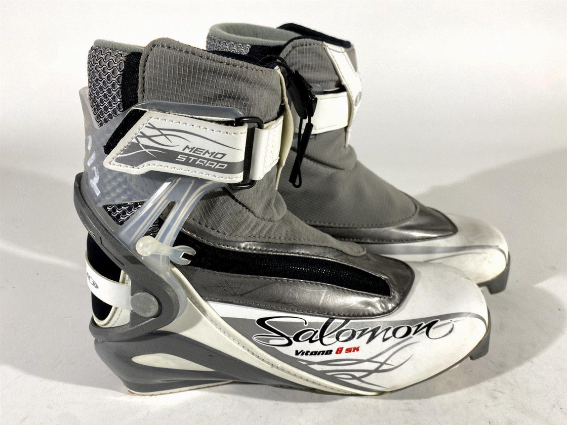 SALOMON Vitane Skate 8 Cross Country Ski Boots Size EU37 1/3 US6 for SNS Pilot