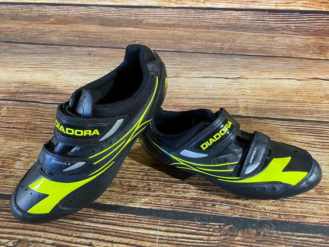 DIADORA Sprinter 2 Road Cycling Shoes Biking Boots 3 Bolts Size EU46, US12