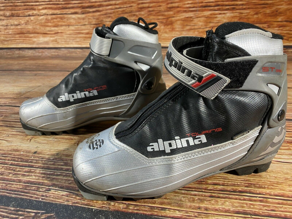 Alpina ST35 Nordic Cross Country Ski Boots Size EU37 US5 for NNN