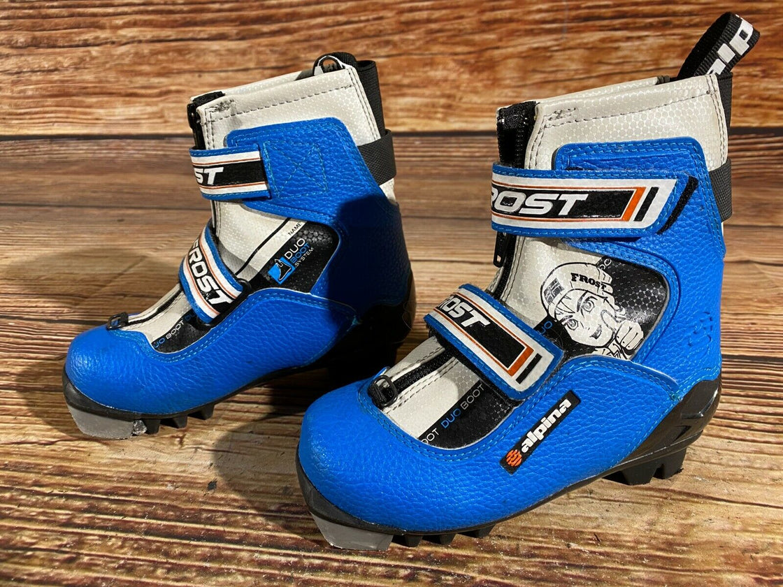 Alpina Frost Kids Nordic Cross Country Ski Boots Size EU28 US10.5 for NNN A-3