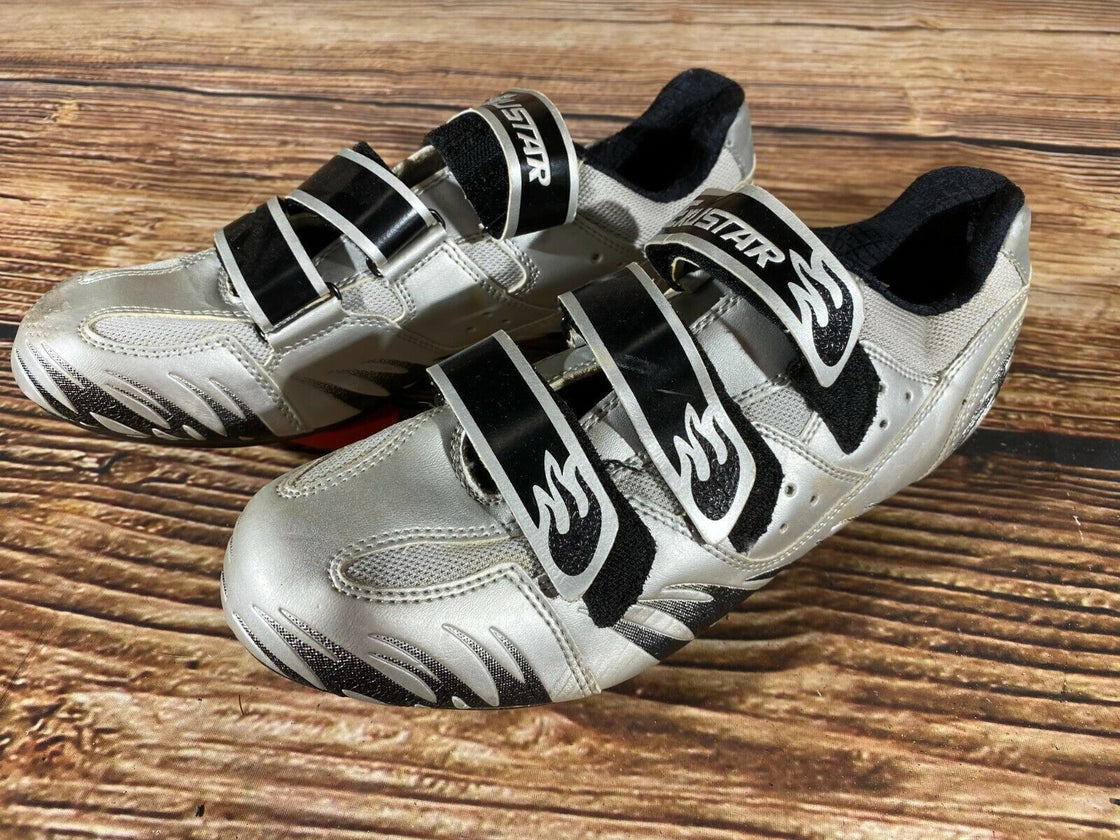 EXUSTAR Road Cycling Shoes Road Bike Size EU 43 with Look Delta Cleats