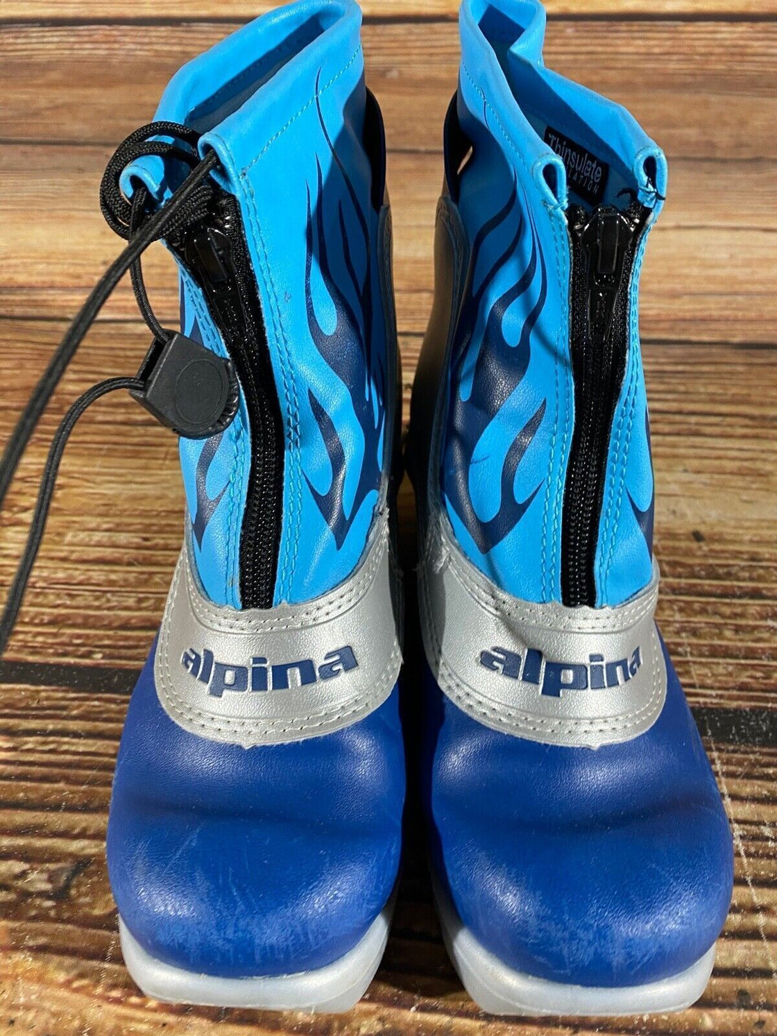 Alpina Frost Kids Nordic Cross Country Ski Boots Size EU34 US3 NNN A-936