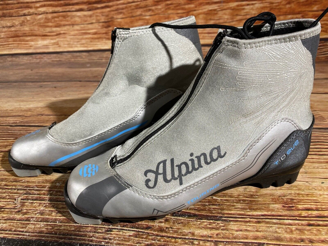 Alpina T10Eve Nordic Cross Country Ski Boots Size EU40 US7.5 for NNN