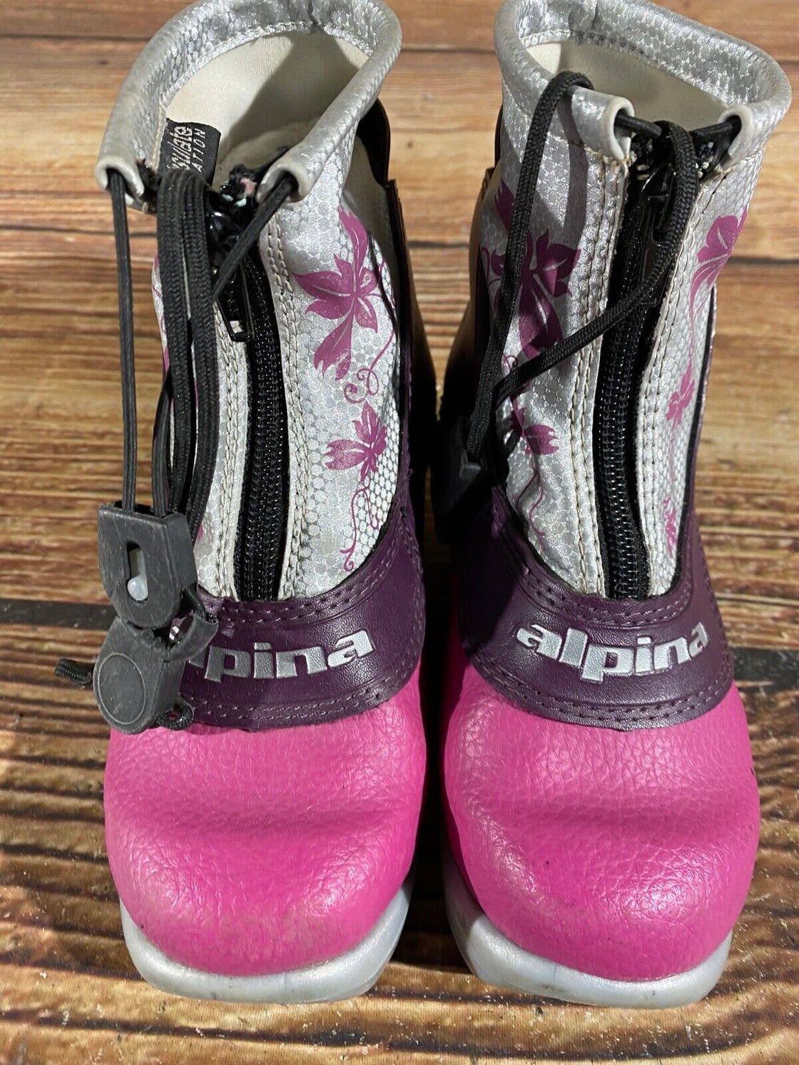 Alpina Frost Kids Nordic Cross Country Ski Boots Size EU29 US11 NNN A-798