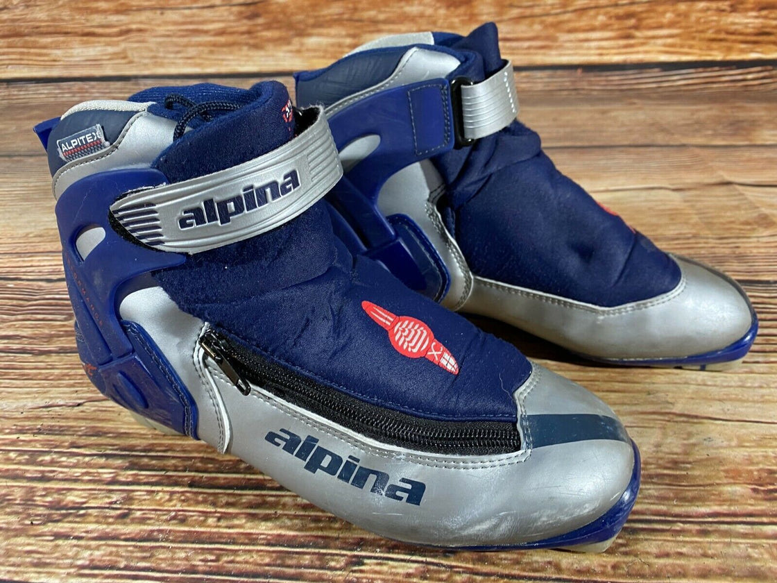 Alpina 438 Nordic Cross Country Ski Boots Size EU39 US7 NNN bindings