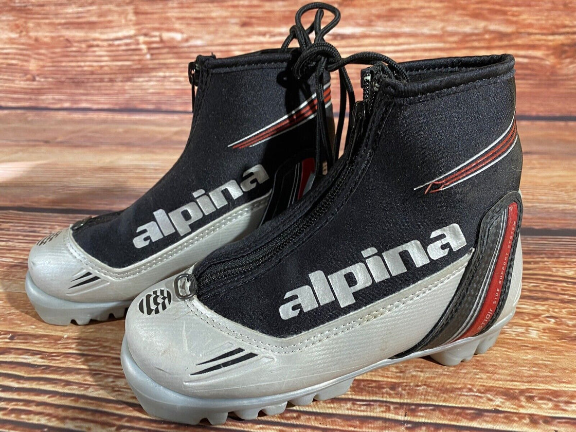 Alpina ST10jr Nordic Cross Country Ski Boots Kids Size EU30 US12 NNN A-1070