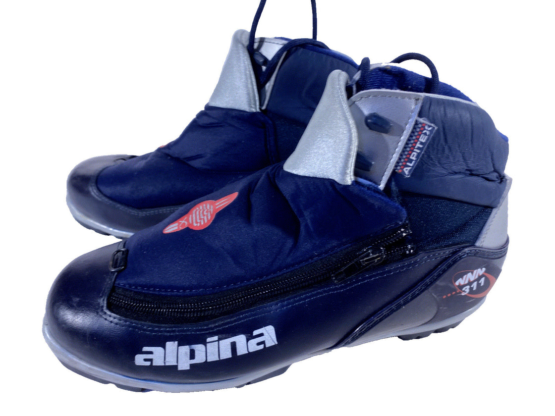 Alpina 311 Nordic Cross Country Ski Boots Size EU41 US8 NNN bindings 332