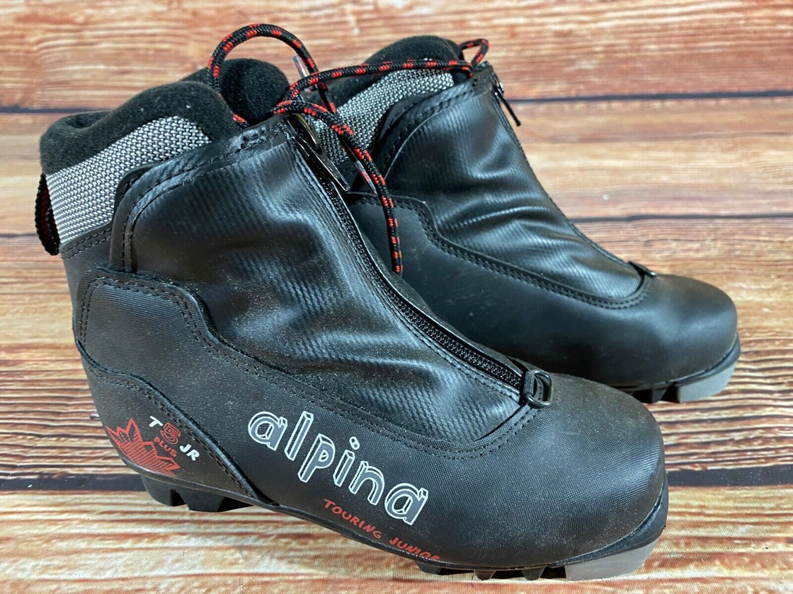 Alpina T5plus Kids Nordic Cross Country Ski Boots Size EU31 US12.5 NNN A-1310