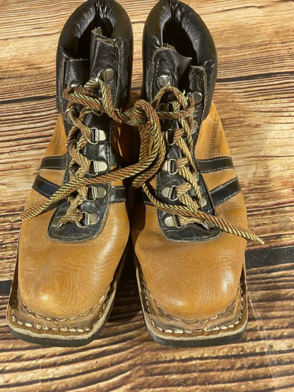 STEINKOGLER Vintage Cross Country Ski Boots EU39 US6 Kandahar Old Cable KL48