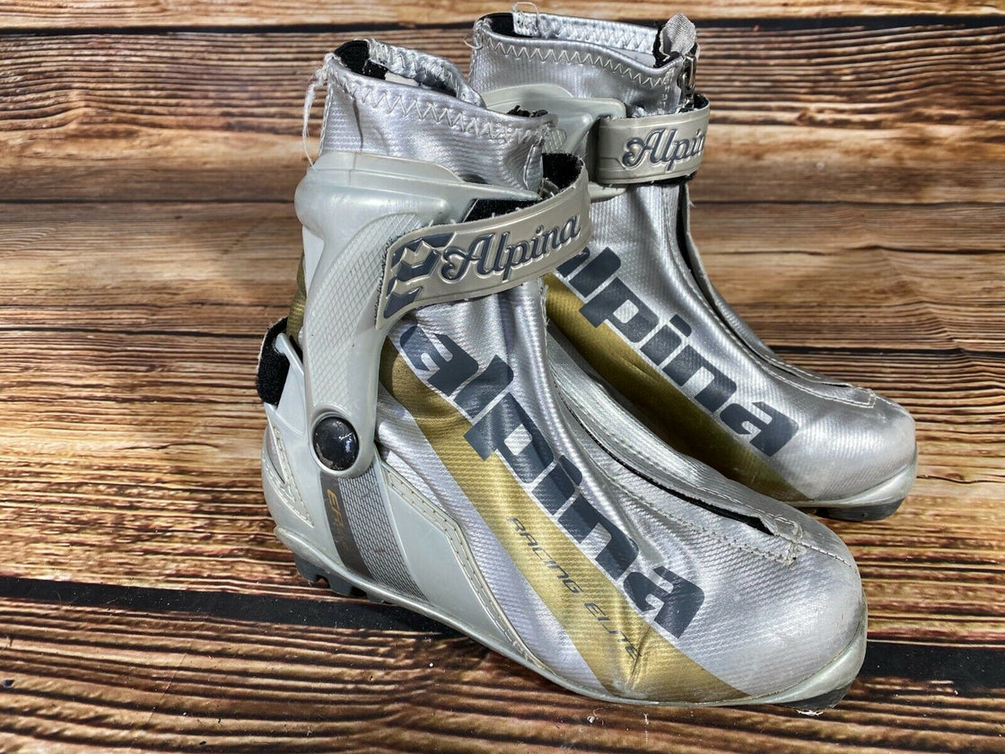 Alpina Eve Racing Elite Nordic Cross Country Ski Boots Size EU35 US3.5 for NNN